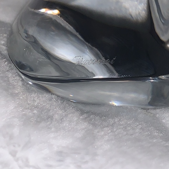 Baccarat Clear Crystal Puffed Heart - Picture 2 of 4